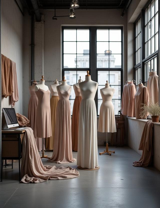 Interior of the Aliveandpeaceful design studio in Kansas City