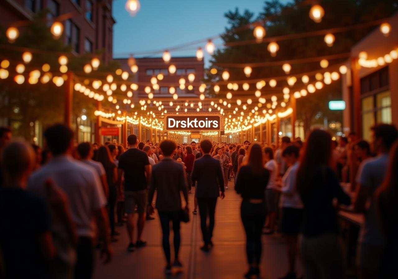 Community gathering at a Kansas City First Friday event sponsored by Aliveandpeaceful