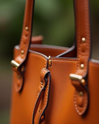 Architectural Leather Handbag