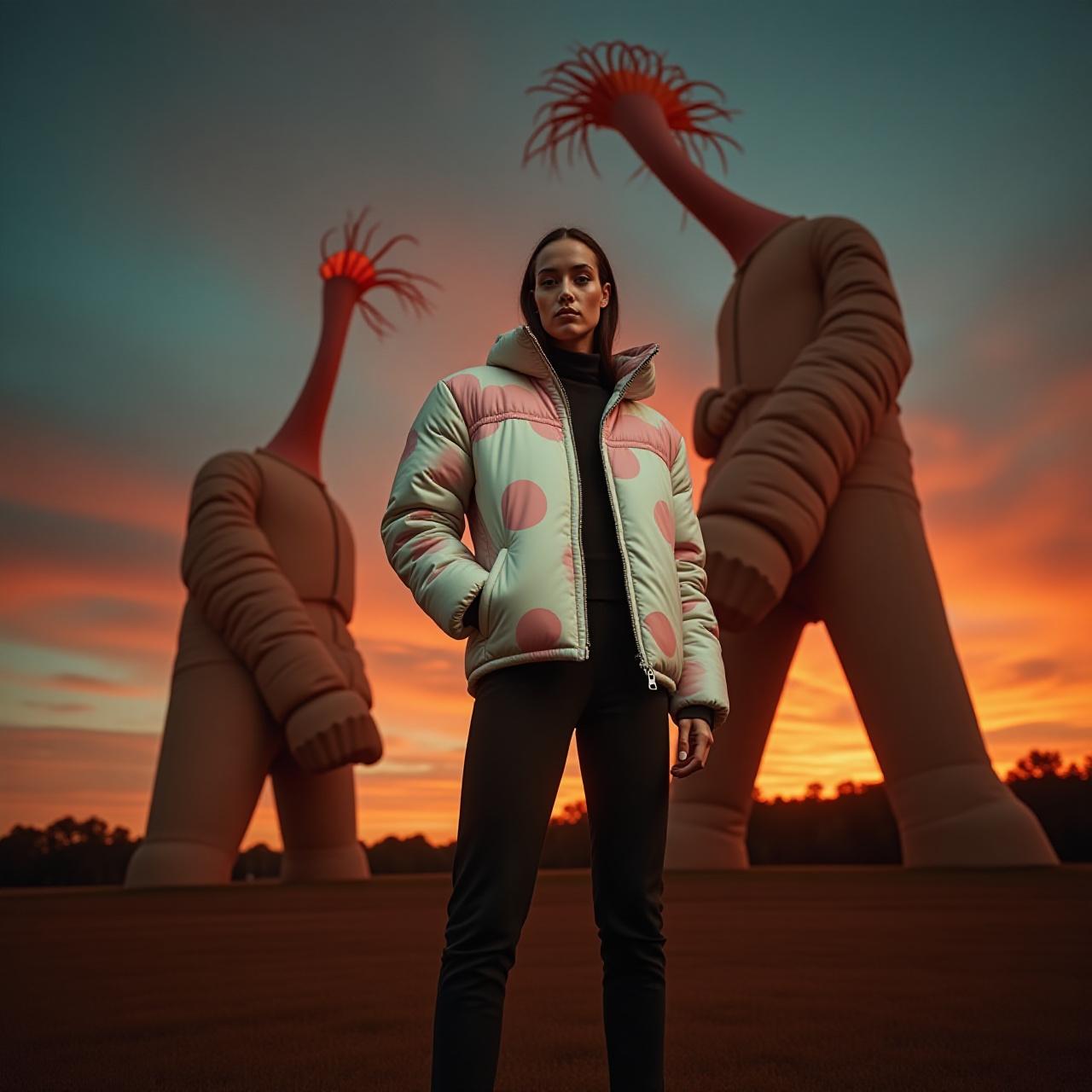 Model at Nelson-Atkins Museum wearing Aliveandpeaceful