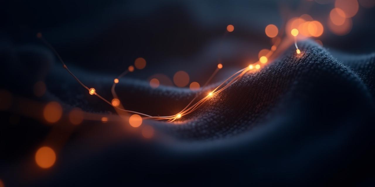 Abstract representation of digital security and woven threads