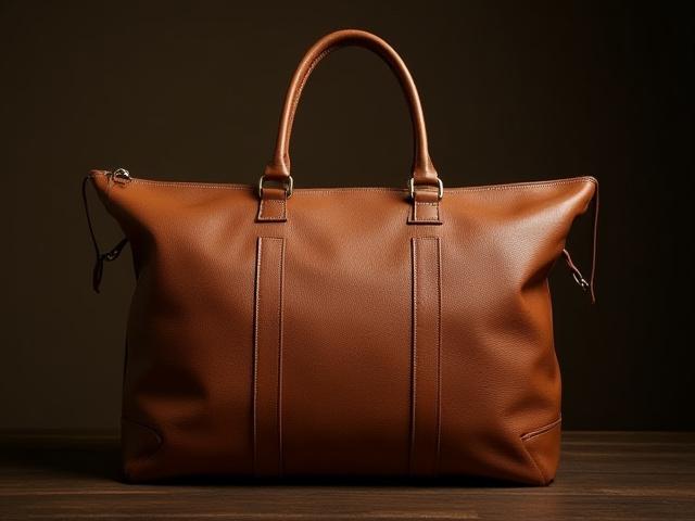 Curated Leather Weekend Tote